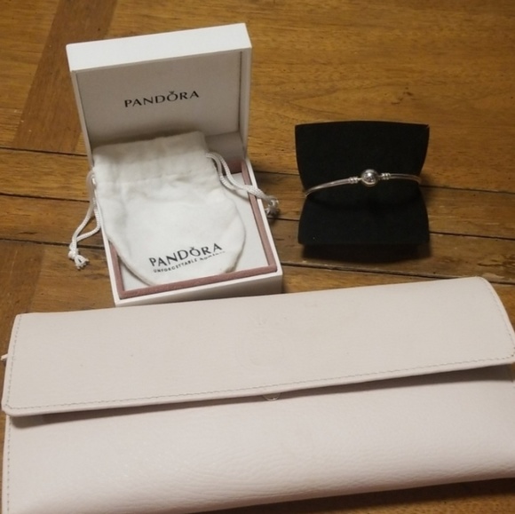 Pandora Jewelry - Pandora Bangle Charm Bracelet w/Box Pouch & Case